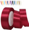 Helles Weinrot 25mm Satinband 23 Meter, Polyesterband, verschönern Sie Ihre Bastelarbeiten und Feiern, ideal für Geschenkverpackungen, Dekorationen, Hochzeitsautoband, Bänder zum Basteln