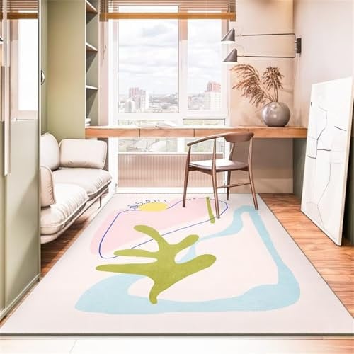 RUGMRZ DéCoration Chambre Fille Tapis Lavable en Machine Tapis Rectangulaire pour Couloir, Salon, Canapé, Lavable Gaming Room 120X180Cm 3Ft 11.2''X5Ft 10.9''