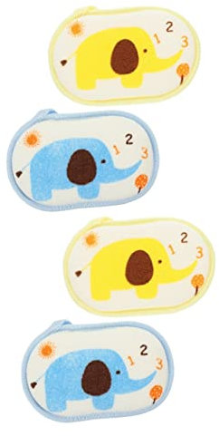 Healeved 4stücke Badewaschschwämme Süße Farbenfrohe Badewascher Für Kleinkinder Badehilfen Für Entspanntes Bad Mit Sanfter Reinigung Und Viel Schaum