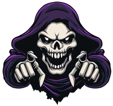 Derwrtup Totenkopf-Autofensteraufkleber, Totenkopf-Autofensteraufkleber, Schädel-Autoaufkleber, Halloween dekorative Aufkleber Totenkopf Autoaufkleber, Autozubehör Kratzaufkleber für