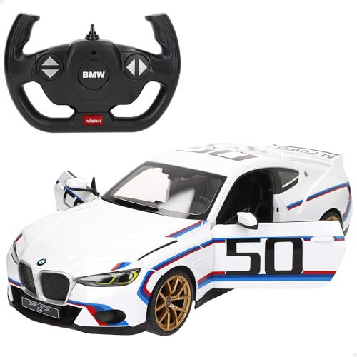 ColorBaby RASTAR 41289 RC Auto, BMW 3.0 CSL, offizielles Lizenzprodukt, Maßstab 1/14, 2,4 GH.z, 6-Wege, batteriebetrieben, ferngesteuerte Autos, ab 6 Jahren