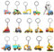 Lot de 14 porte-clés tracteur, cadeaux amusants, porte-bonheur, cadeaux pour agriculteurs, porte-clés amusants, décoration de jouets, pendentif, clé de voiture, anniversaire, Couleur, taille unique