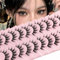 WUMZIRA 10 paires de faux cils Faux cils Look naturel, Curly Cat Eye Lashes Curl Faux cils avec volume naturel Wispy œil de chat cils
