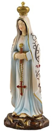 Hrtyvhin Künstlerische Fatima Jungfrau Statue Die Friedens Und Hebelharz Figur Für Altäre Und Kirchendekoration Darstellt