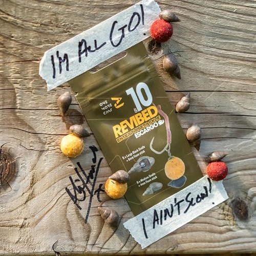 OMC Revibed Escargo Snail Hookbaits - Pack of 10 Carp Hookbaits | Realistic Lakebed Hookbait with Foam Slot for Balanced Rigs - Natural Presentation Bait