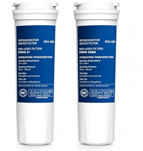 Fridge Water Filter for Fisher & Paykel 836848, 862285, 836860, 2 Pack | Replacement for 836848,862285,836860 RF540ADUSX4