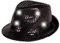 Alsino Paillettenhut mit LED Beleuchtung Partyhut in schwarz Einheitsgröße für Erwachsene Silvester Weihnachten Fedora Bogart Trilby
