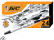 BIC Clic Stic Druckkugelschreiber, mittlere Spitze (1,0 mm), 24 Stück, rundes Schaft-Design für komfortables Schreiben, Schwarz