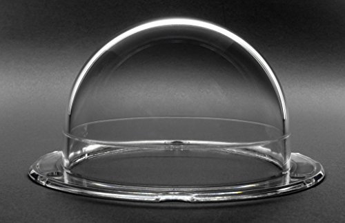 JMX Acrylic / PC CCTV Camera Housing Skylight Window (W: 3.5“ H: 2.52, Transparent)