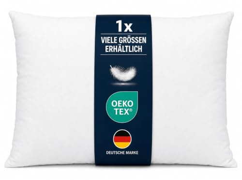Arsvita Füllkissen 50x70cm – Innenkissen Inlett Federfüllung Oeko-TEX | Kissenfüllung mit 650g Entenfedern, Baumwollbezug, formstabil & voluminös, ideal für Sofakissen & Dekokissen, waschbar 40°C