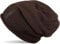 styleBREAKER Unisex Feinstrick Beanie Mütze mit weichem Fleece Innenfutter, warme Winter Strickmütze 04024065, Farbe:Dunkelbraun