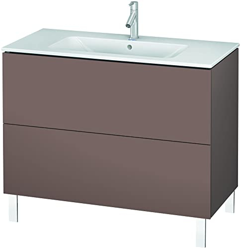 Duravit l-cube Waschtisch Waschbecken 1020 x 481 Schenkel für mich Basalt matt