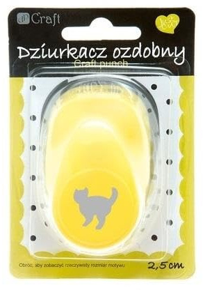 dpCraft Motivstanzer Motivlocher Papierstanzer Stanzer Locher 2,5 CM KATZE