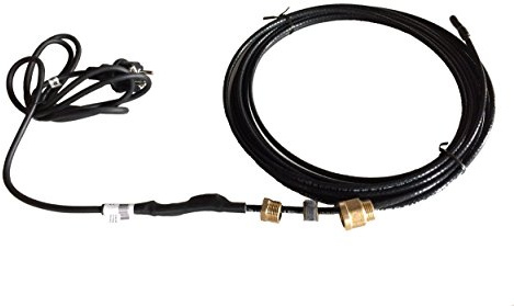 Selbstregulierendes Heizkabel 10 W/m mit Dichtung für Innen-Rohrbegleitheizung - komplett vorkonfektioniert mit Schuko-Stecker, in Trinkwasserleitungen einsetzbar 26m