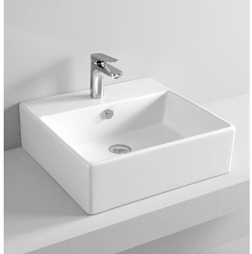 Art Ceram Lavandino Lavabo Design Quadro Sospeso/Appoggio Ceramica Bianca Diverse Misure (Quadro 50 x 48 cm)