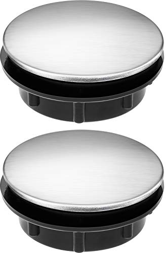 Sink Tap Hole Cover Kitchen Faucet Hole Cover Stainless Steel, 2-Pack (1.1 to 1.7 Inch in Diameter)