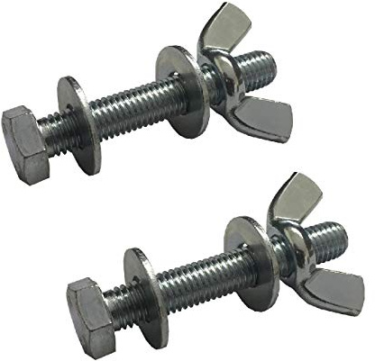 25 x Set Screw Bolts M5 x 40mm, Washers & Wing Nuts,