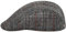 Sterkowski Norte Scally Cap | Harris Tweed Flat Cap mit Ohrenklappe für Damen und Herren | warme traditionelle Schirmmütze mit Ohrenklappen, Grau-Check, 58 EU