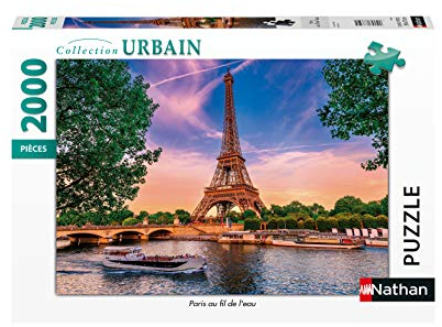 Nathan 87884 Puzzle 2000 Teile – Paris im Wasser – Erwachsene und Kinder ab 14 Jahren – hochwertiges Puzzle – perfekte Einrichtung – Urban Collection