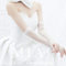 MoreChioce Damen Spitze Handschuhe,Hochzeit Braut Handschuhe Strass Armstulpen Frauen Lange Handschuhe Elastisch Lace Hochzeithandschuhe Hochzeit Party Abend Handschuhe,50cm Spitze