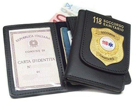 PORTATESSERA PORTAFOGLI VEGA HOLSTER 1WD116 SOCCORSO SANITARIO 118