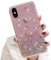 LCHULLE Girls Case iPhone Xr Glitter Cover Paillette Case Sparkle Bling Bling Protective Case Clear TPU Bumper Silicone Case Back Cases Cover Pink