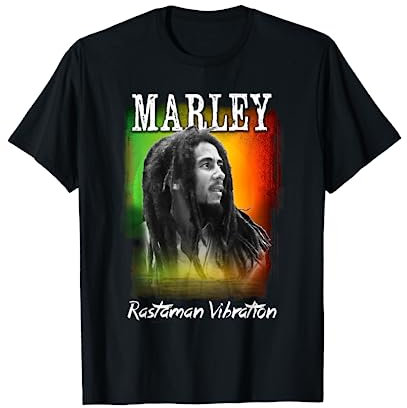 Bob Marley Official Rastaman Vibration Photo T-Shirt