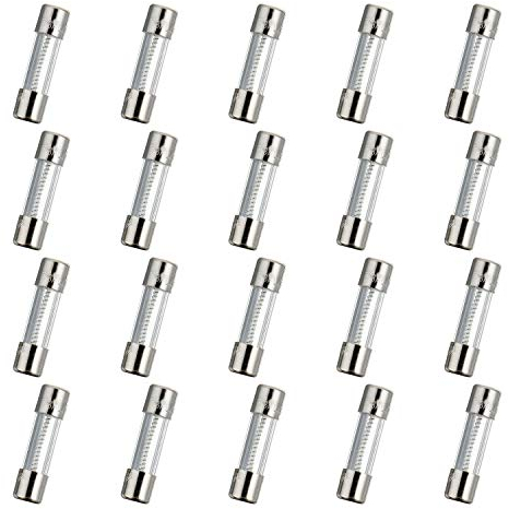 HUAREW T3AL250V 20 Stück 5x20mm langsam schmelzen glas sicherungen 3A 250V 0,2 x 0,78 Zoll Zeitverzögerungs sicherungen