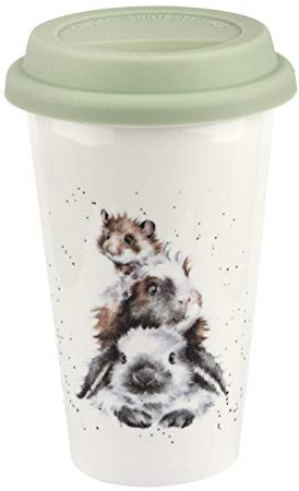 Wrendale Designs - 'Piggy in The Middle' Travel Mug