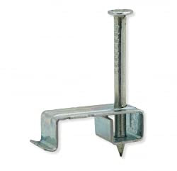 UNICRIMP QMC25 1-2.5MM FIRE SAFE METAL TWIN & EARTH CABLE CLIPS(PER100)
