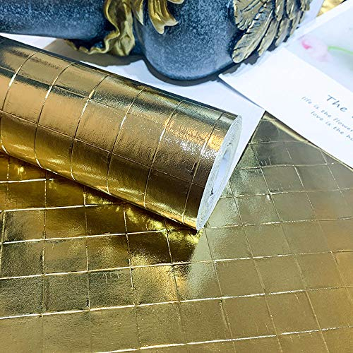 Ölbeständiger Aufkleber, selbstklebende Tapete, Blattgold, 60 x 300 cm, zum Abziehen und Aufkleben, wasserdicht, für Küchenschubladen, Regale, Schrankrückwand