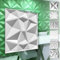 HEXIM 3D Wandpaneele, PVC Kunststoff weiß - Diamond Design Paneele 50x50cm Wandverkleidung (2QM HD094) Wandvertafelung 3dwandpaneele