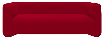 GEMITEX Flexy Sofabezug für 3-Sitzer, Bordeaux, hergestellt in Italien Universal, elastisch, mit Stangen