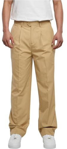 Urban Classics Herren Straight Pleat-Front Trousers