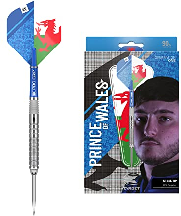 Target Darts Lewy Williams 1. Gen. 90% Wolfram Steeldarts-Set Dartpfeile (22 gr)
