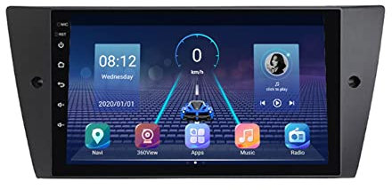 LIUWEIE Android 10 Navigazione Auto per BMW Serie 3 E90 E91 E92 E93 9 Pollici Navigazione GPS Lettore Multimedial Satellitare Tracker Radio Ricevitore Video Guida Vocale Navigatore Satellitare