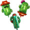 ED-Lumos 3Pcs Riese Grüner Kaktus Helium Luftballons für Kindergeburtstag Party Dekoration Geschenk