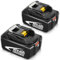 2Packs Goodexo BL1860B Batería de Recambio para Makita 18V 5.5Ah BL1860 BL1850B BL1850 BL1840B BL1840 BL1830 BL1835 BL1845 194204-5 LXT-400 con LED