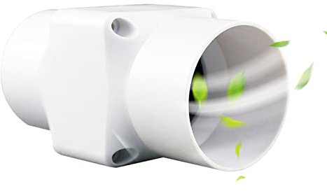 50mm /2?? Extracteur D'air Silencieux 6 W Conduit en ligne Ventilateur Extracteur d'air Ventilateur D'extraction de Conduit extracteur d'air silencieux etracteur salle de bain, cuisine, cave