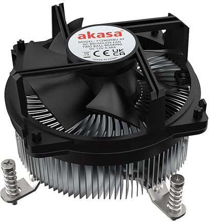 AKASA AK-CC6608BP01 Low Profile CPU-Kühler - Sockel LGA 1700, 63,2 mm Höhe