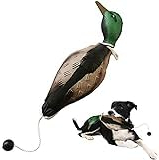 Hundetrainings-Entenschnuller, Gun Dog Trainingsdummy mit Wurfknebel, Hund Retrieve Schnuller, Vogeldummy Hundetraining für Welpen oder erwachsene Jagdhunde