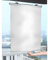 YHBZ Suction cup Roller Blinds,No-drill Retractable Sunshade,Reflective Blackout Curtain,Portable Temporary blinds for windows and doors,Sun Room Bathroom Office,Silver-W50*H125cm(19.7 * 49.2in)