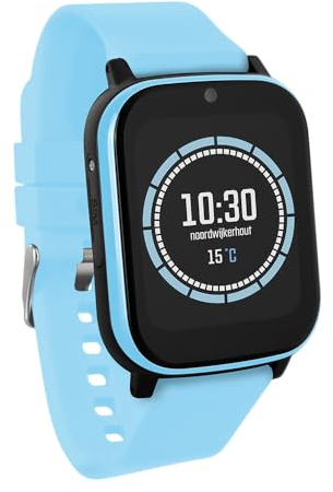 Connect Next Blau | Kinderuhr mit GPS-Tracker | Kinder-Smartwatch mit SOS-Taste, Ortung, Chat, Video-Anrufe, Sicherheitszonen, Schulmodus & mehr. Inkl. eingebaute SIM-Karte, Eltern-App & Displayschutz