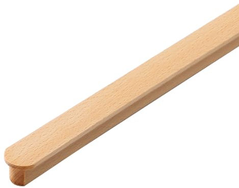 1 Stück Möbelgriffe aus Holz Massiv Schubladenknöpfe Schrankgriffe Mit Schrauben Holz Küchen Türgriff Küchenschränke Holzgriffe Für Schrank Schublade Mobel Dekoration (Länge 500mm)