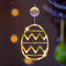 Osterdeko LED Fenster Licht Ostern Deko Lichterkette Ostereier zum Aufhängen Lichterkette, LED Lichterkette Fenster Beleuchtung Batteriebetrie mit Saugnäpfe, Osterdeko Für Draußen & Innen (Warm)