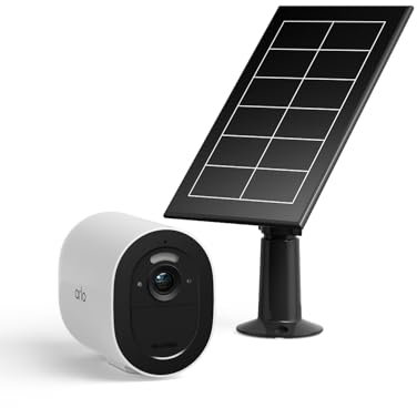 Arlo Go 2 3G/4G LTE Wireless Security Camera Outdoor, WiFi or SIM, Loud Siren, Spotlight & Certified Accessory | Solar Panel Charger, Weatherproof, 8ft Magnetic Power Cable
