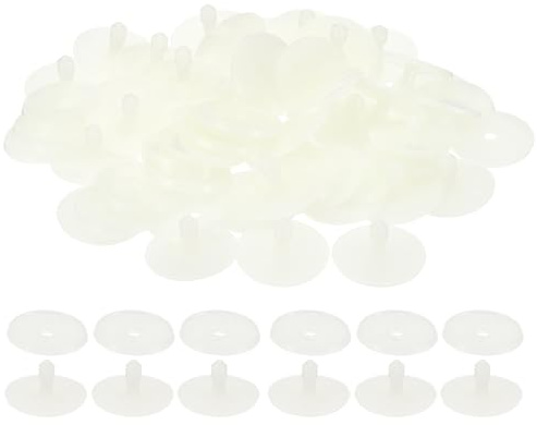 PATIKIL 35mm Puppen-Gelenke, 30er Set Kunststoff-Abnehmbare Tiergelenke | Verbindungsstücke Engage Bolt für die Herstellung von Bären-Limbs, Puppenkopf-Gelenke DIY-Bastelzubehör, Weiß