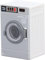 Jenngaoo 1:12 Scale Realistic Miniature Washing Machine - Interactive Openable Lid Dollhouse Bathroom Accessories, Kids Educational Toy for Kids’ Playrooms – Bathroom Washroom Decor (White)