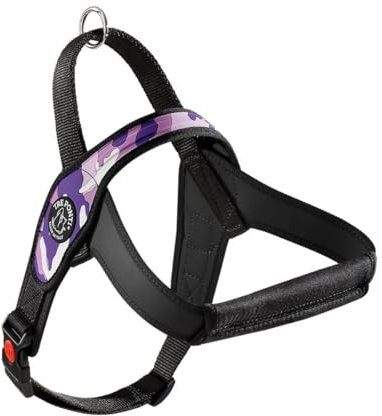 Tre Ponti Hundegeschirr Primo Camouflage, Farbe:Purple Holi, Größe:XL - 30-40 kg