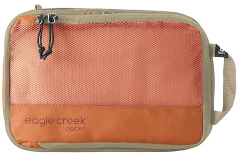 Eagle Creek Pack-It Specter Kompressions-Verpackungswürfel, langlebig, ultraleicht und wasserabweisend, Ripstop-Gewebe, Koffer-Organizer-Taschen für Kleidung und Ausrüstung, Mandarine – Reveal (neu),